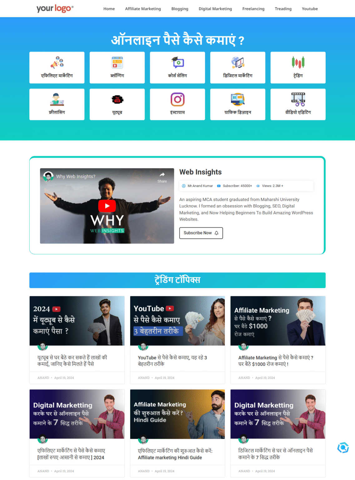 Personal Blog Website